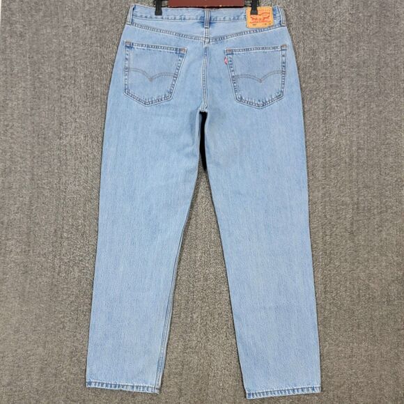 Levis 550 Jeans Mens 36x33* Blue Relaxed Straight Leg Red Tab American Denim - Picture 8 of 14